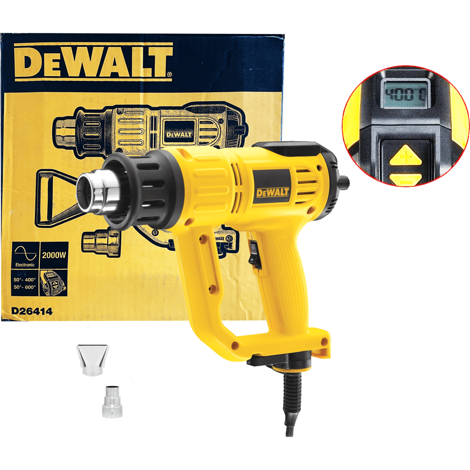 Dewalt D26414 Hot Air Gun / Heat Gun 2000W (With Heat Control) - KHM Megatools Corp. Dewalt D26414 Hot Air Gun / Heat Gun 2000W (With Heat Control) - KHM Megatools Corp.